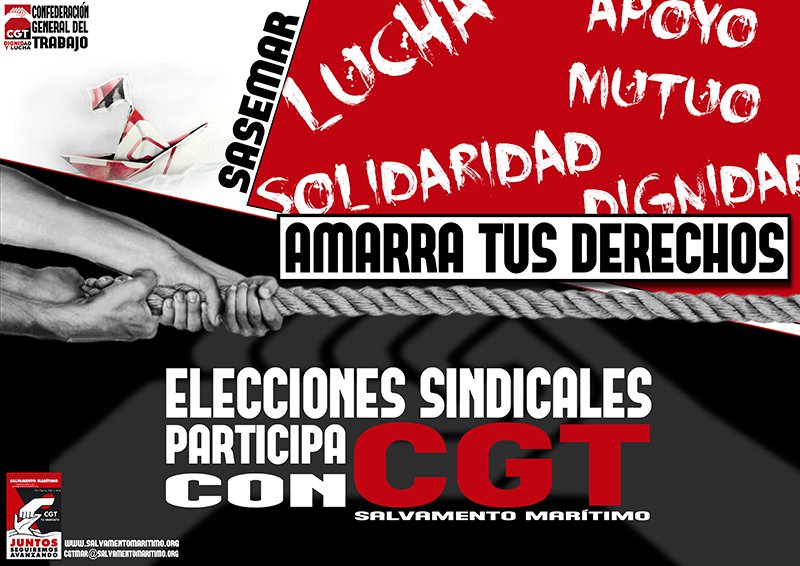 CGT gana con mayoría absoluta las elecciones en la flota de Sasemar