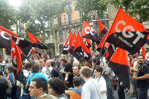 Al rededor de 5.000 personas secunda la manifestación de CGT en Barcelona