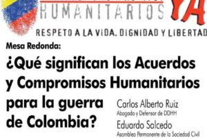 Jornadas sobre acuerdos humanitarios en Colombia