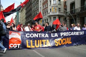 CGT reúne a 1.500 personas en Barcelona el 1 de Mayo