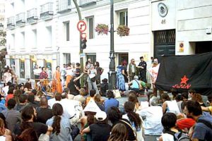 Nuevas acciones en Madrid contra el BBVA en solidaridad con Chiapas