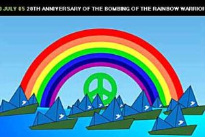 20 aniversario del hundimiento del Rainbow Warrior