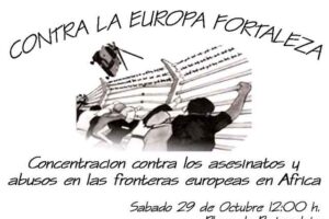 29 de octubre.  Concentración en Valladolid convocada por CGT ante los graves acontecimientos que están ocurriendo en Ceuta y Melilla