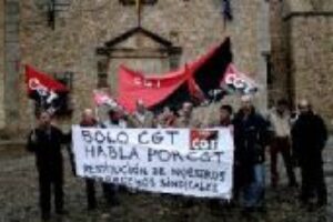 Protesta de la CGT para pedir derechos sindicales