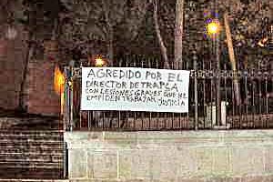 El trabajador agredido por el gerente de Trapsa en Málaga comienza la segunda semana en huelga de hambre