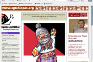 La web de la Comisión Confederal de Solidaridad con Chiapas de la CGT estrena traje