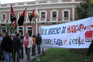 CGT-Renfe se movilizó en Murcia el 29 de marzo. Por el derecho de huelga, por los compañeros sancionados en Vizcaya