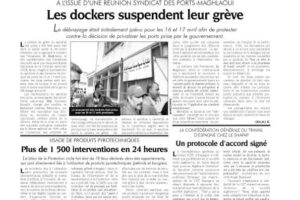 La CGT en la prensa argelina