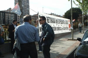 Madrid. Un centenar de trabajadores se solidarizan con el compañero represaliado por Gas Natural