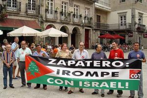 Imágenes de la concentración en Vigo contra el Gobierno de Israel