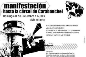 31 de diciembre : marcha a la cárcel de Carabanchel