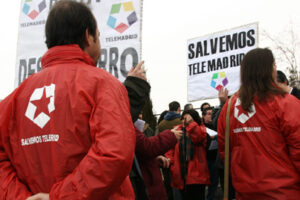 Los Comités de Empresa de Telemadrid, Onda Madrid y el Ente Público RTVM y los delegados sindicales de CCOO, UGT y CGT empiezan hoy un encierro para protestar por la resolución de los expedientes sancionadores