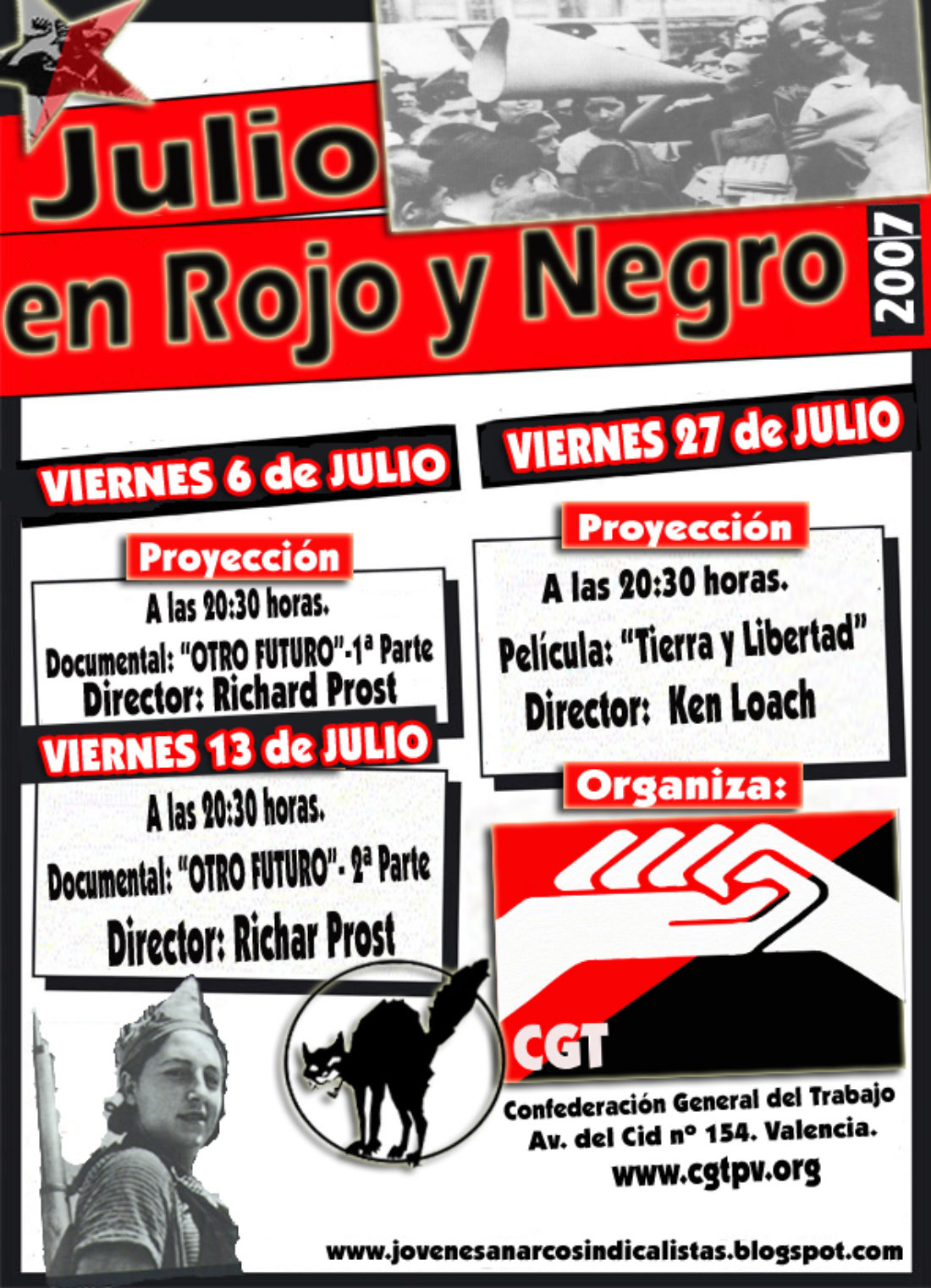 CGT Valencia : julio en rojo y negro 2007