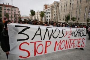 Más de un centenar de personas se manifiestan en Madrid en apoyo a los represaliados antiLOU