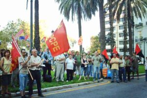 Crónica de la concentración en Valencia por la libertad de Cándido y Morala