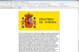 Hackeada la web del ministerio de Vivienda