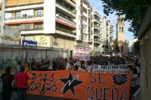 Crónica de la manifestación en Sevilla contra el desalojo del CSOA Casas Viejas