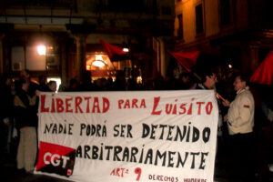 Manifestación en Valladolid en solidaridad con Luisito