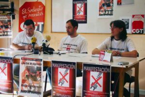 Rueda de prensa de la CGT del Ayuntamiento de Valladolid para tratar todo lo concerniente al empleo público y al conflicto que actualmente atraviesa esta corporación