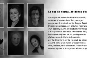 Valencia, 14 diciembre. Presentación del libro «La paz es nuestra, 30 mujeres de un infinito», de Cristina Escrivá