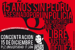 15 de diciembre. Hospitalet : concentración en solidaridad con Pedro Álvarez