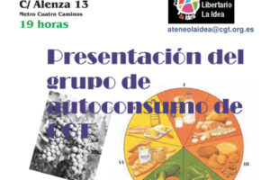 Madrid, 10 de enero : presentación del grupo de autoconsumo de CGT