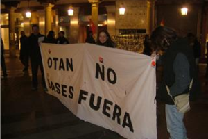 Concentración Anti-OTAN en Valladolid