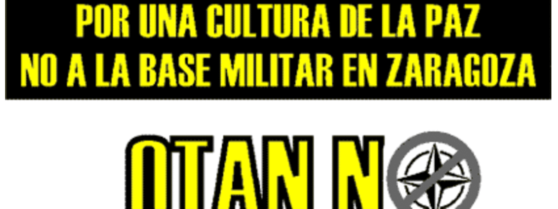 Llamamiento de CGT a la participación manifestación anti-OTAN Zaragoza