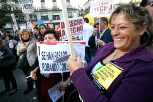 Imágenes de la manifestación del sábado en Madrid por el derecho a una vivienda digna