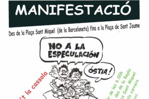 MANIFESTACIÓN. Barceloneta Manifestación día  7 de Marzo