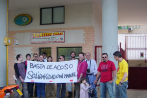 Cáceres. CGT realiza la primera concentración ante Tabiyeso en apoyo del trabajador sancionado