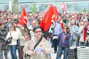 Telefónica : huelga en Madrid y manifestación de 3000 trabajadores