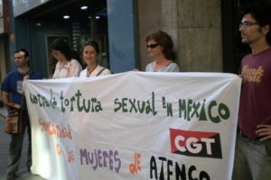 Murcia : reporte concentración por las mujeres de Atenco ante consulado de México