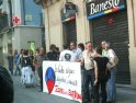 Concentración en Iruña en solidaridad con el pueblo mexicano