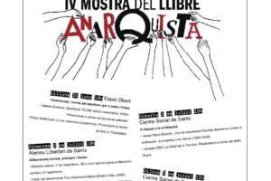 IV Mostra llibre anarquista. Barcelona barri Sans del  30 de Juny al 6 de Juliol de 2008