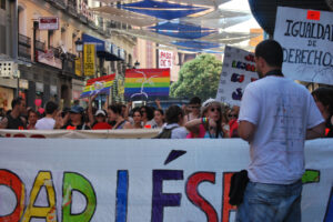 Primera manifestación de mujeres «por la visibilidad lésbica»