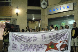 Quincena zapatista : concentración en Valencia