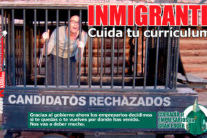Humor en la Red : «Inmigrante : cuida tu currículum»
