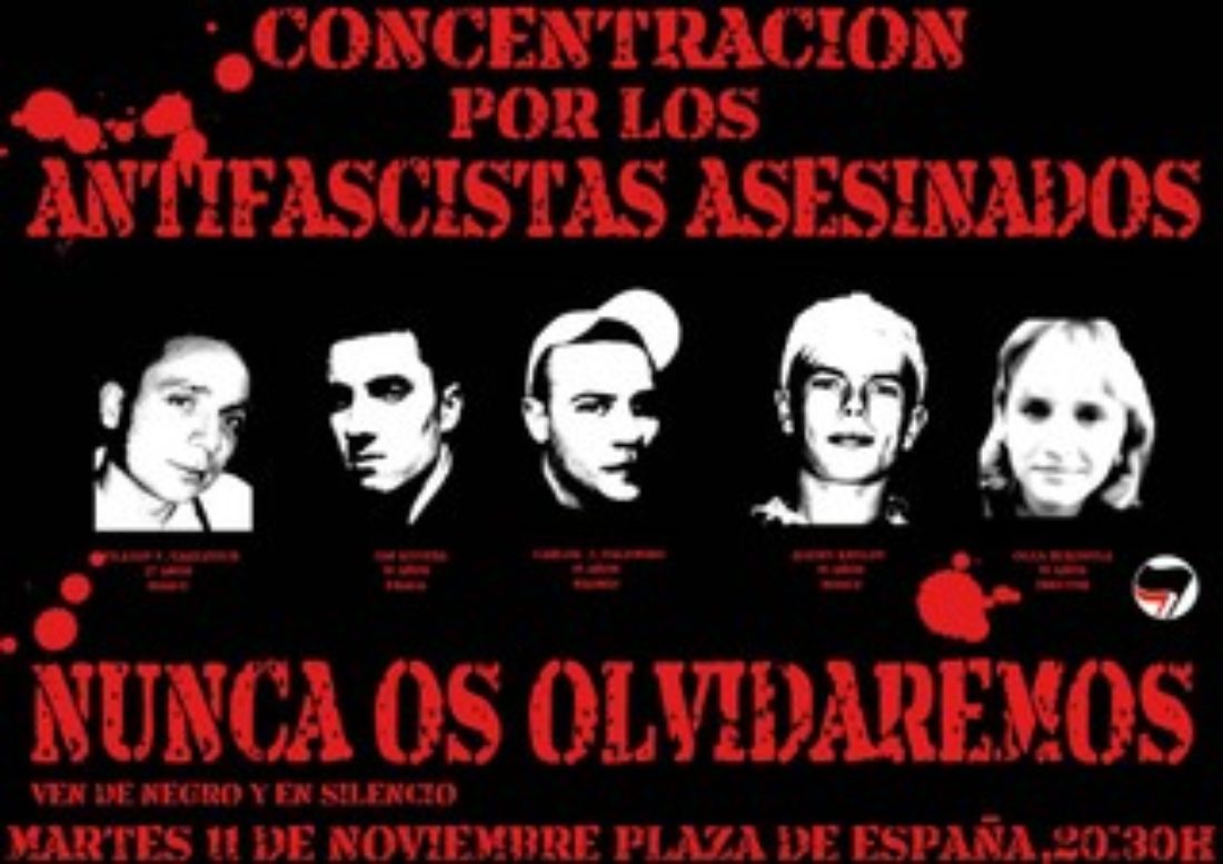 Zaragoza : 11-N Concentración Antifascista