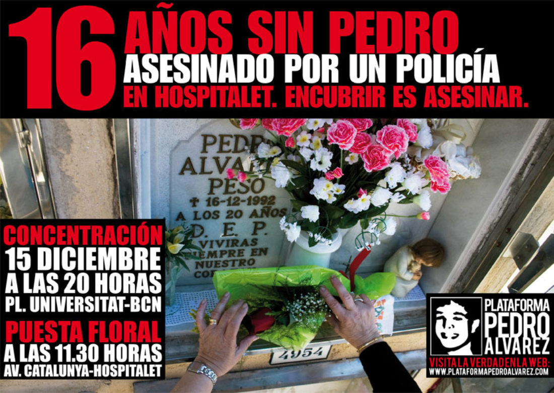 La lucha por coger al policía asesino de Pedro Álvarez continúa