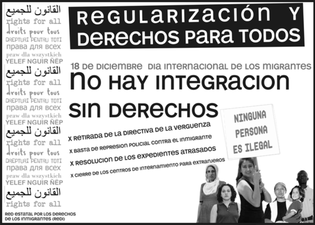 18-D : Día Internacional de los-as migrantes (Movilizaciones en Andalucía)