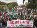 Más de 2.500 personas en la manifestación unitaria de Sevilla contra la crisis