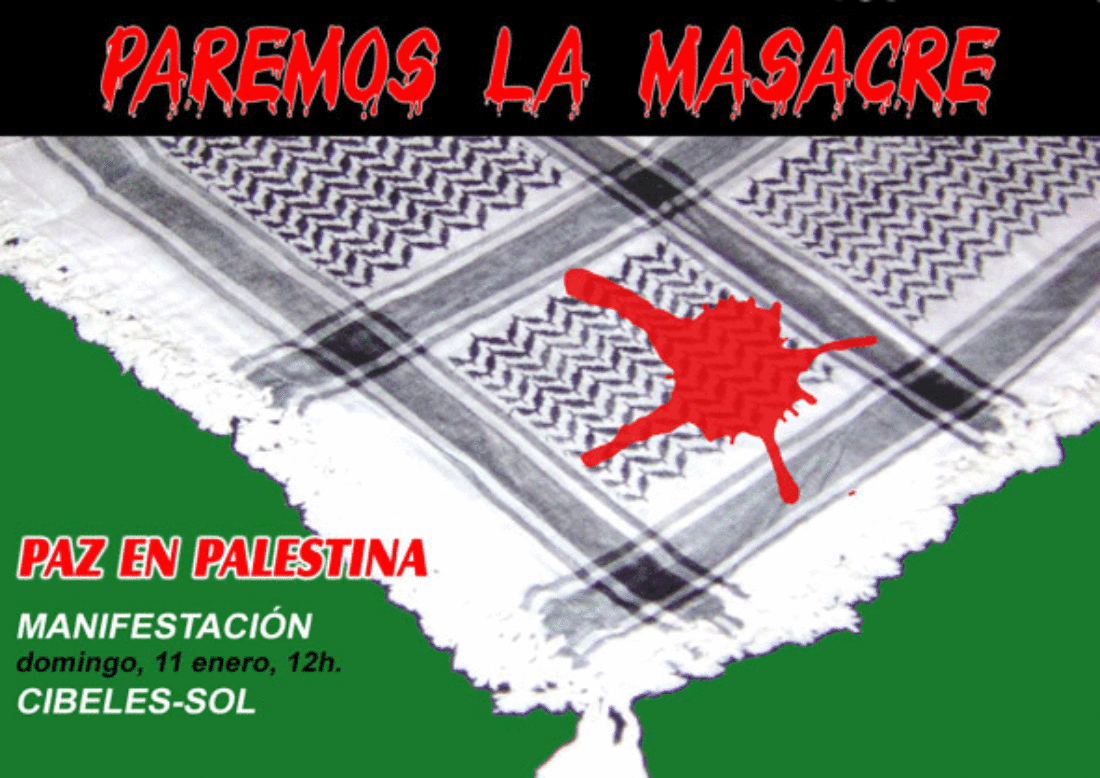 Próximas concentraciones en solidaridad con el pueblo palestino por todo el Estado español
