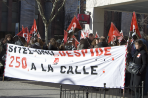 Valladolid : concentración para protestar por los despidos en Sitel