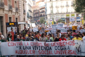 VdeVivienda sacó a la calle el sábado a 5000 personas por la vivienda digna y por el alquiler social universal
