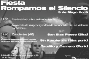 Madrid, 9 de mayo : fiesta Rompamos el Silencio