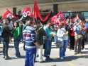 CGT se concentró en Cáceres contra la agresión sufrida por su delegado y por la libertad sindical.