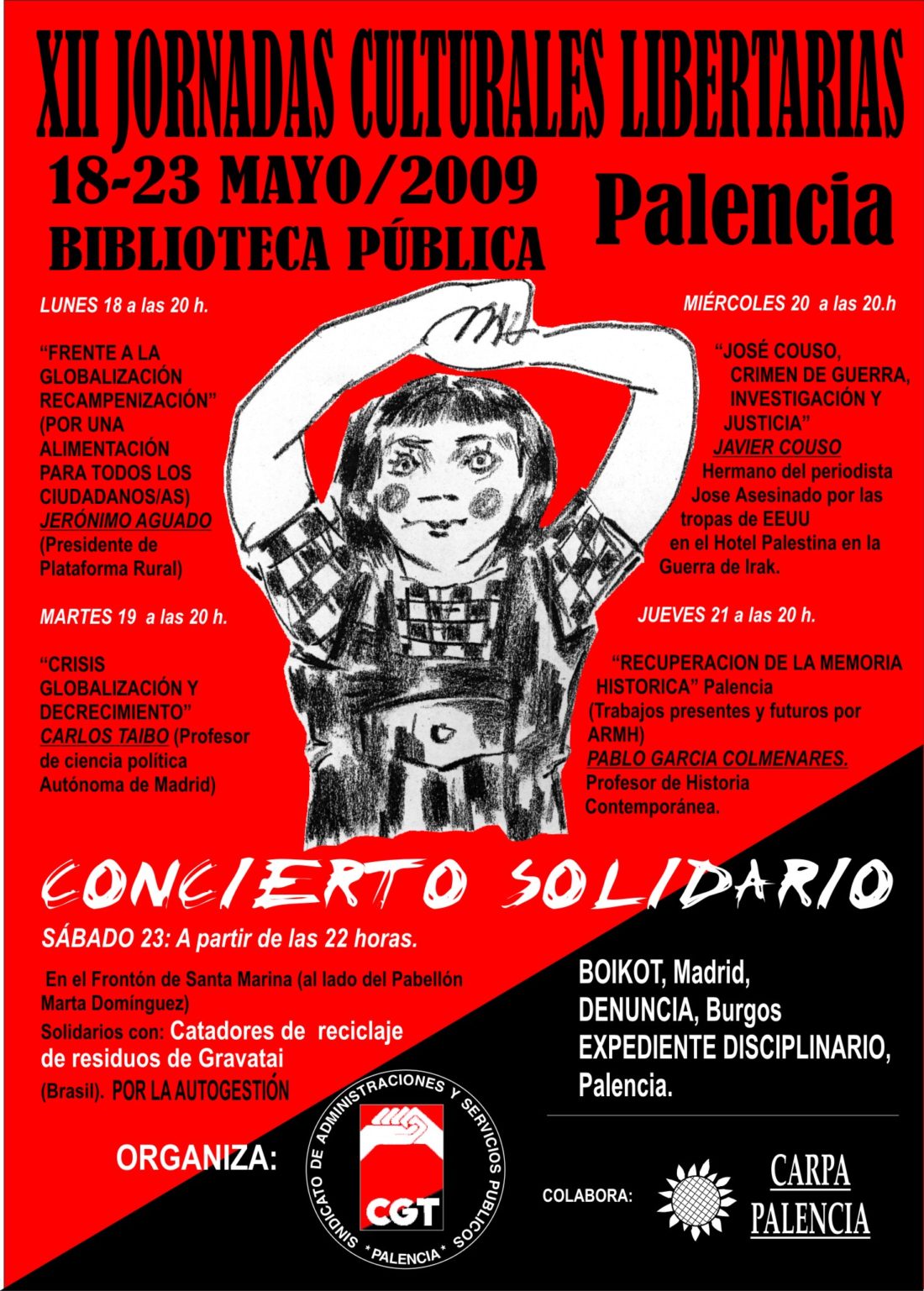 XII Jornadas Culturales Libertarias de Palencia