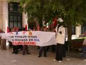 Palma : concentración frente a la oficina principal del BBVA