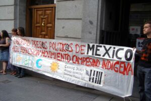 Concentración en Madrid para pedir la libertad de l@s pres@s polític@s mexican@s